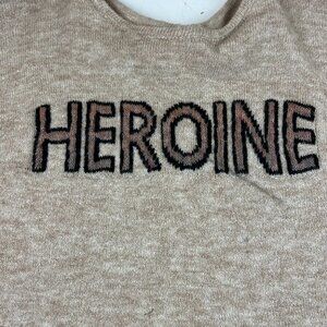 See U Soon Beige Long Sleeved Crewneck Sweater